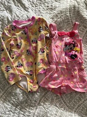 2T Disney Rashguard and Romper Cover Up